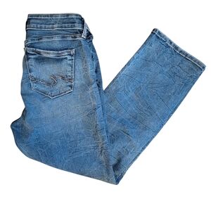 Silver Suki Straight Crop Jeans Size 29